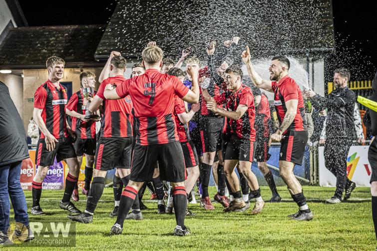 Wild celebrations for cup winners Goodwick United 2nds